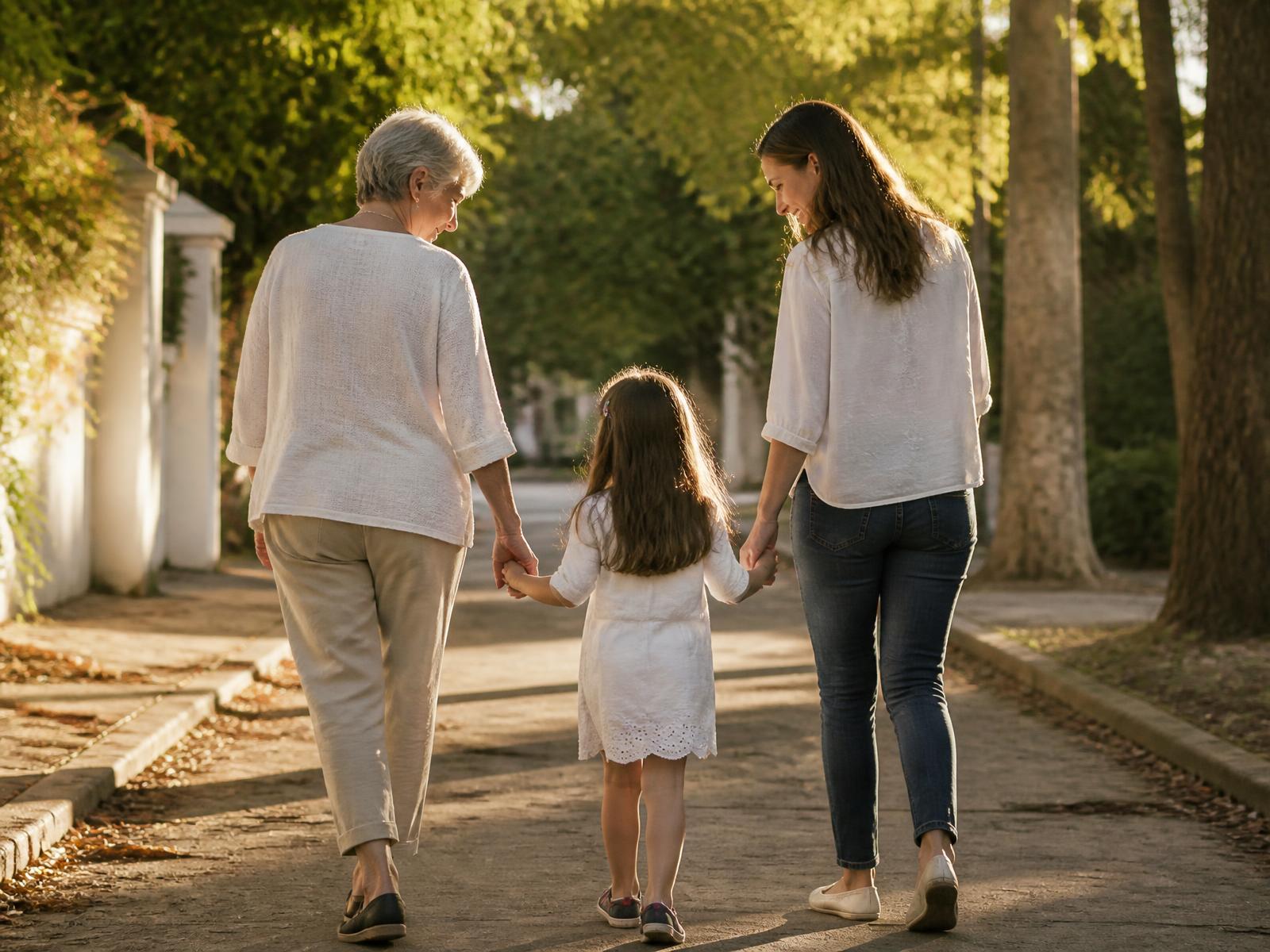 Generational family portrait representing legacy wealth